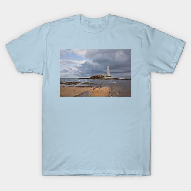 Storm Clouds at St Mary's Island T-Shirt by Violaman